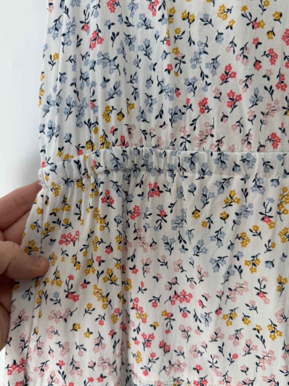 Floral Ruffled Cap Midi Sleeve Dress Large - Picture 3 of 15